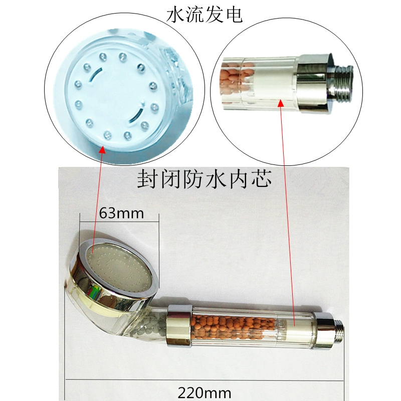 gật gù nóng lạnh chậu rửa Ion âm phát quang sen tắm điều khiển nhiệt độ thông minh phòng tắm đèn nhiều màu sắc sen vòi cầu vồng led vòi tăng áp dây sen tắm bát sen tắm đứng