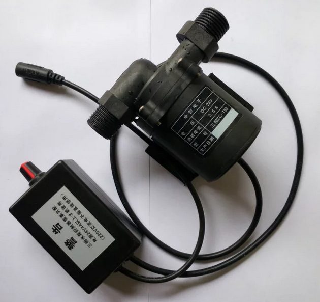 12V24V brushless DC high temperature resistant silent solar power gas water heater booster cycle bath pumping water pump