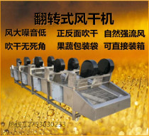 Fully automatic small fish packaging bag air dryer Flip-type mustard soft packaging air dryer Production cleaning equipment