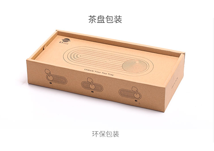 The Wu family fang creative water bamboo tea tray ceramic surface dry plate of small household tea small tray was kung fu tea set