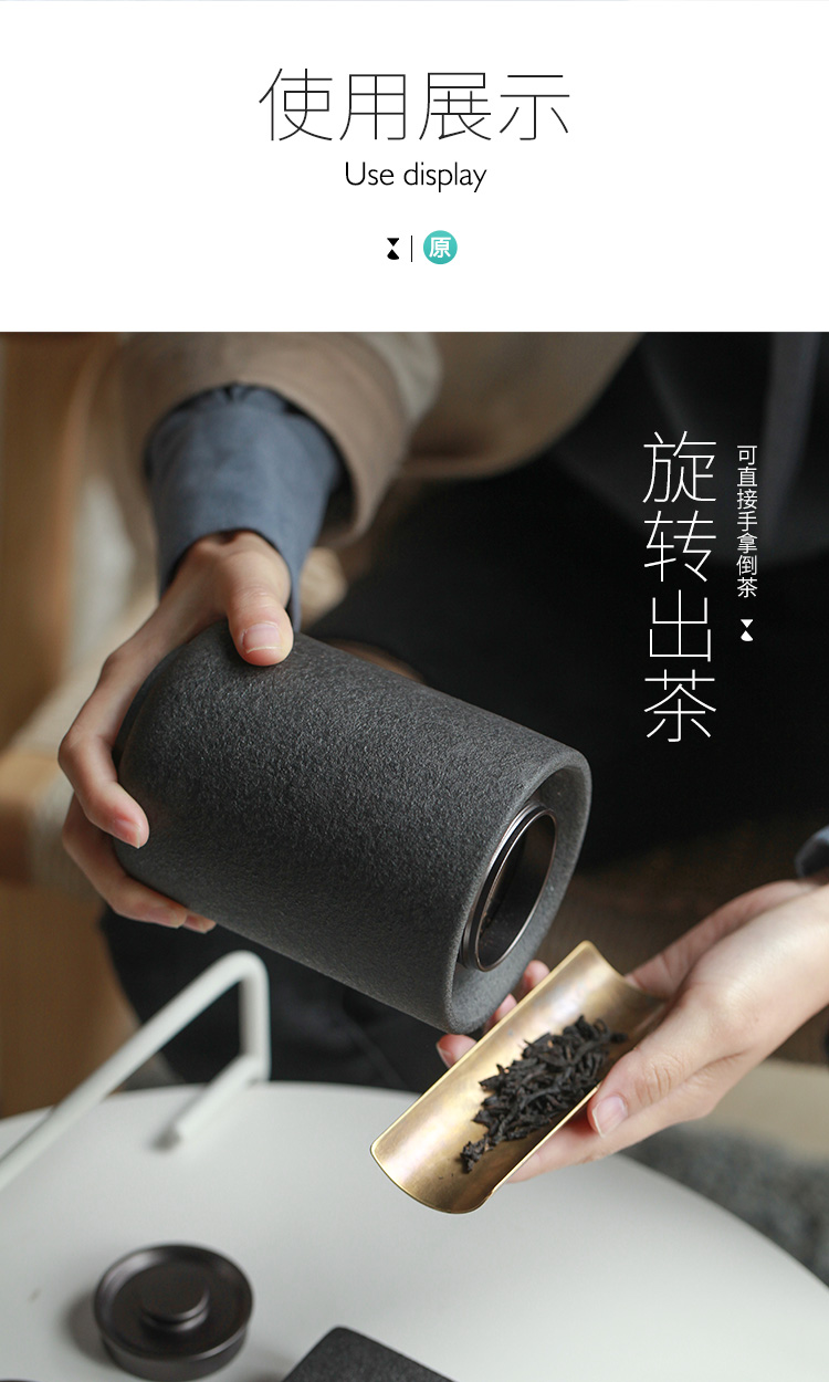 The Wu family fang ceramic tea pot size portable metal seal tank storage restoring ancient ways of tea pot home tea boxes