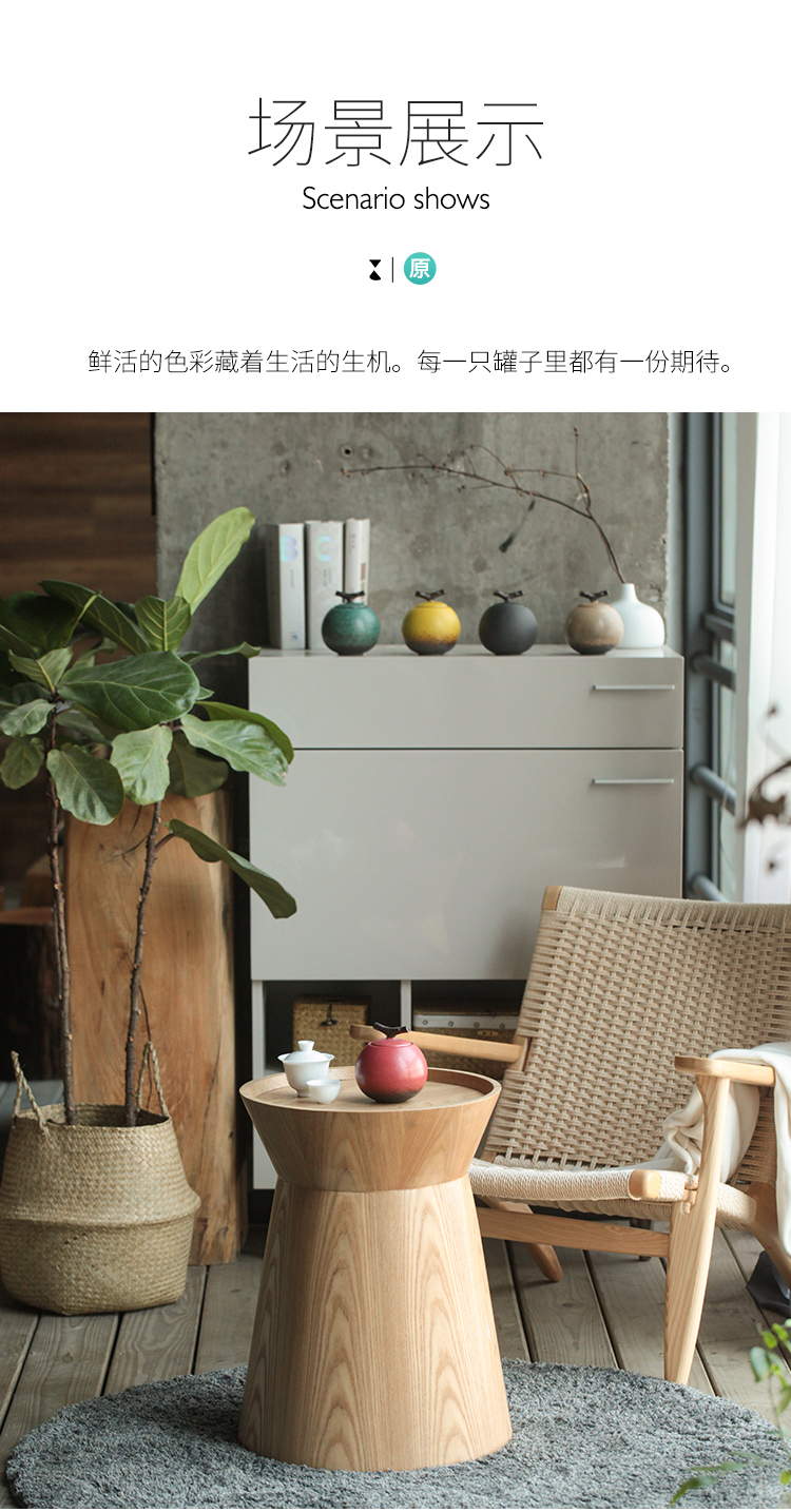 The wu family fang tea tanks caddy fixings ceramic up small seal pot of tea packaging household utensils