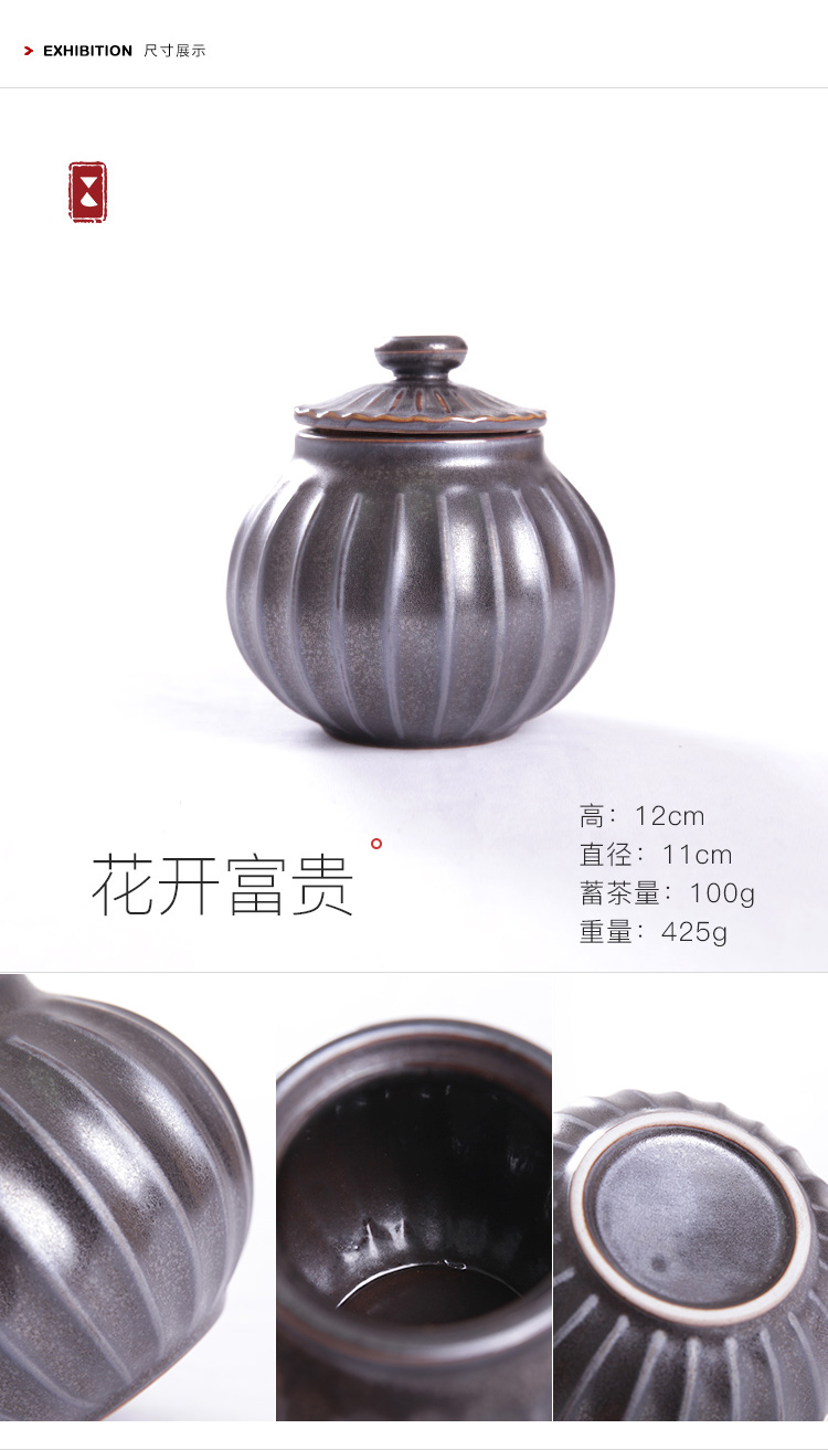 The Wu family fang ceramic tea pot seal tube storage tank creative large tea boxes Chinese detong trumpet