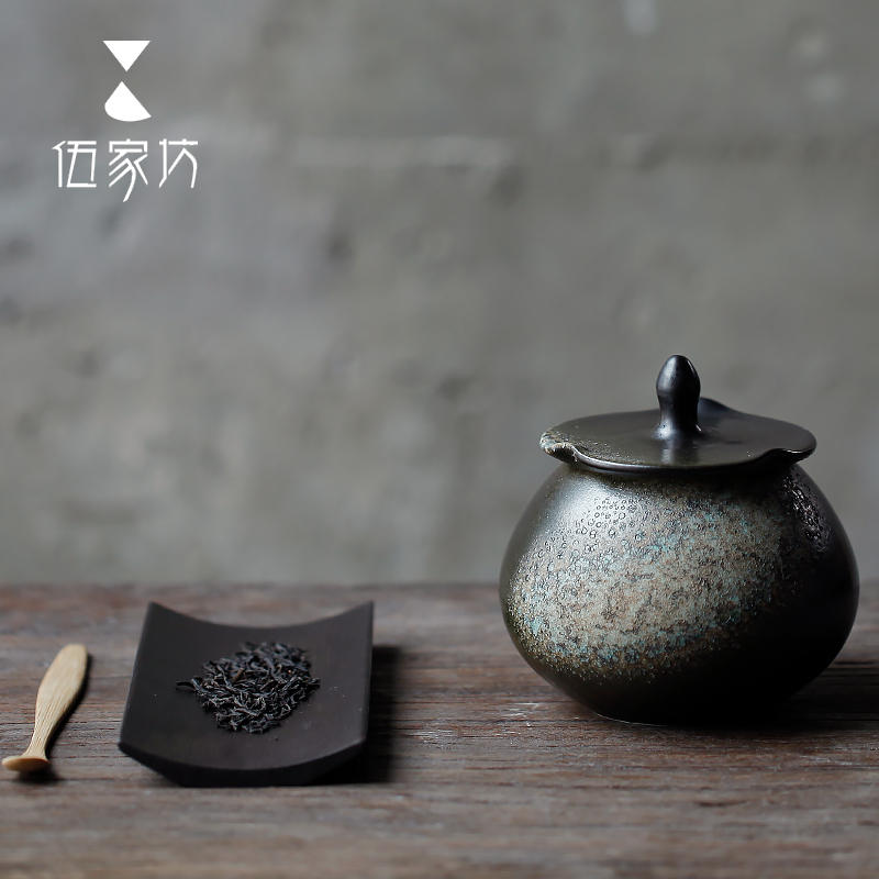 The Wu family fang star creative ceramic tea pot portable storage tank to save tea pu - erh tea POTS