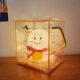 Хорошая змея/розовая/розовая+квадратная коробка/Рафия