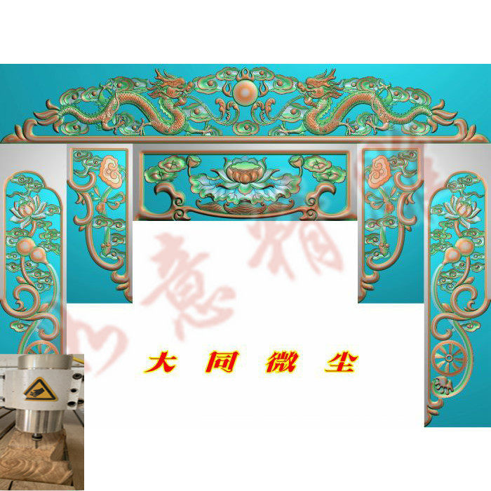 Relief Figure Finely Carved Figure Grayscale Figure