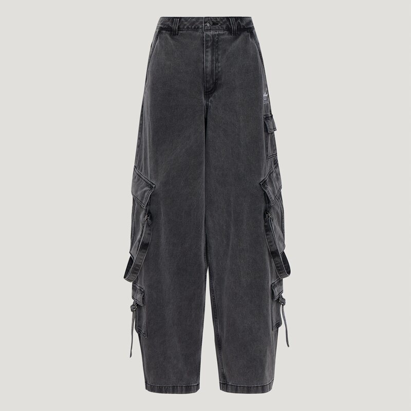 Adidas Originals 26 Years Women's Multi-Pocket Loose Fit Sports Cargo Pants Ku9535