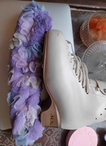 Flower plush knife sheath colorful knife sheath figure skate shoe special knife sheath ball knife sheath