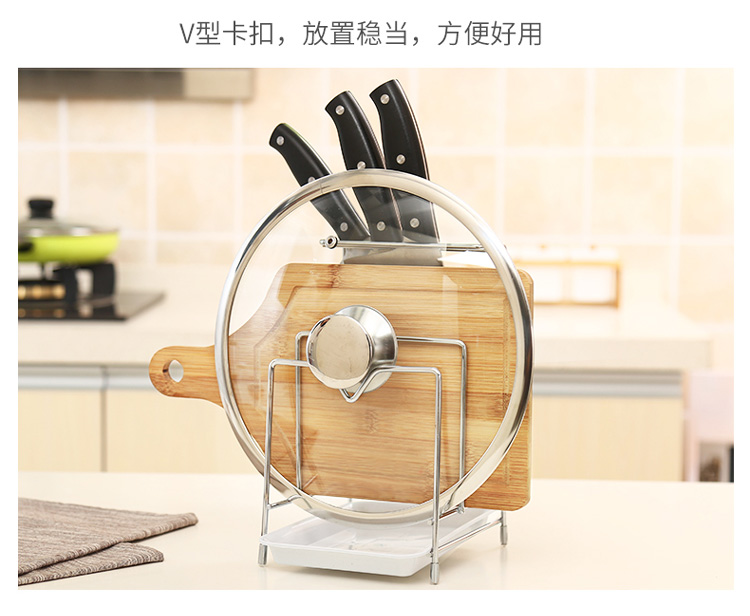 Giá đỡ bếp đa năng nhà bếp inox giá bát đĩa giá dao cống giá nhiều lớp nồi giá cắt thớt kệ đựng gia vị 3 tầng