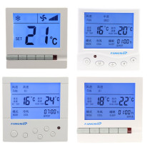 Hotel hotel central air conditioning LCD thermostat four-speed fan coil switch panel air conditioning control panel