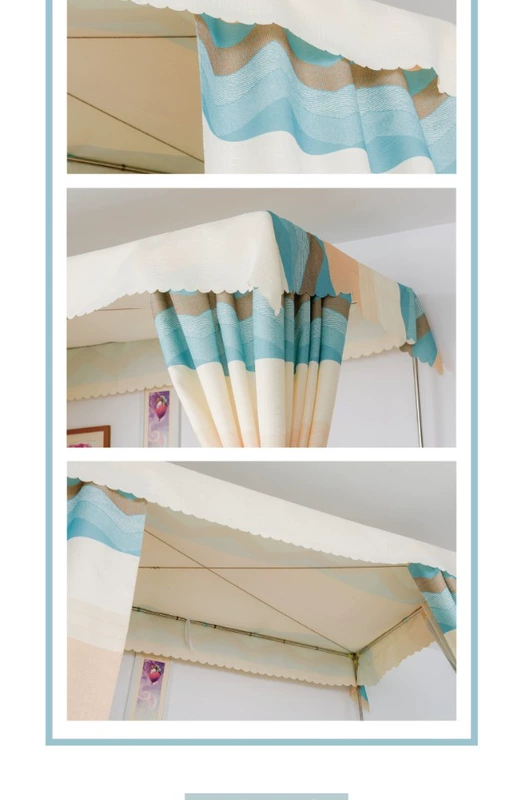 Sinh viên năm nhất ký túc xá ký túc xá rèm vải lanh tươi cotton đồng bằng bóng râm dày lên giường tầng màng treo giường