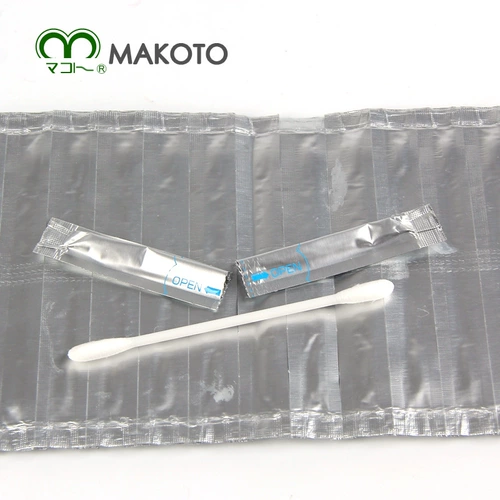 Японская импортная портативная двусторонняя гигиеническая база под макияж, розовые ватные палочки