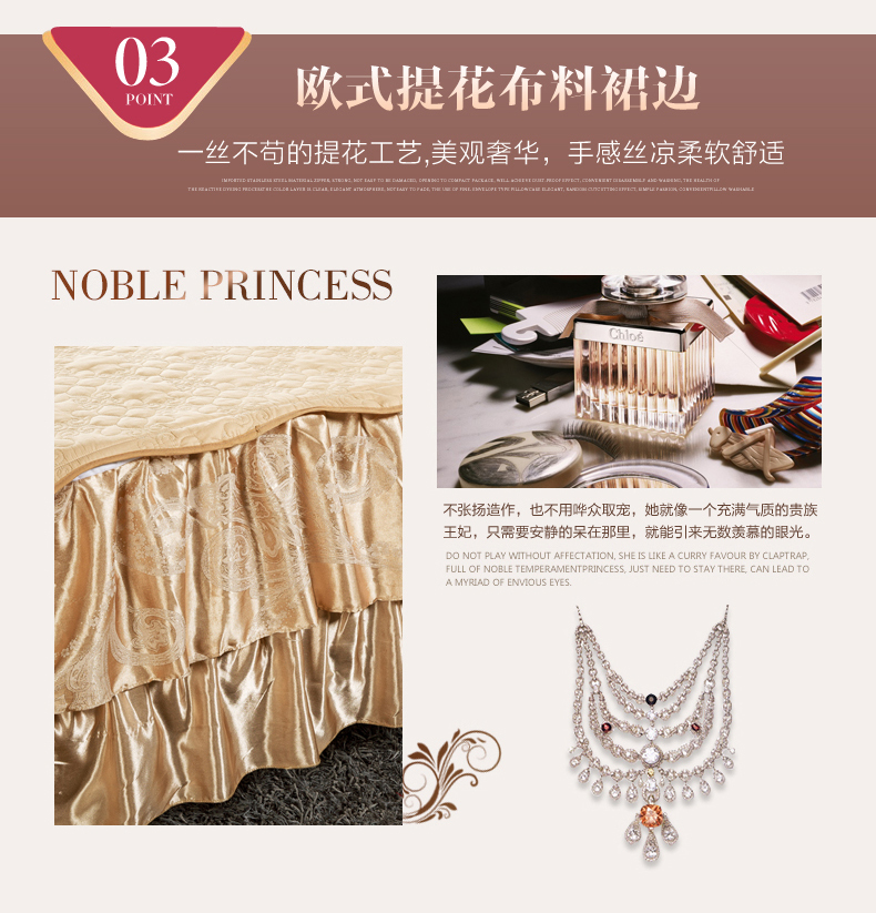 Bộ đồ giường châu Âu đặt bộ chăn bông bằng vải bông trải giường đơn mảnh bông đệm giường đôi váy ngủ ba mảnh tấm trải giường