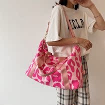 Short-distance travel bag 2021 New Tide large-capacity Women fashion trend ins portable Oxford cloth luggage bag