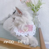 Брендовый оригинальный бархатный нагрудник ручной работы, шарф, милый слюнявчик, чокер, с медвежатами