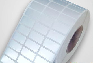 Matte silver PET barcode sticker adhesive label paper 20mm * 15mm * 10000 sheets of 4-row waterproof paper silver dragon