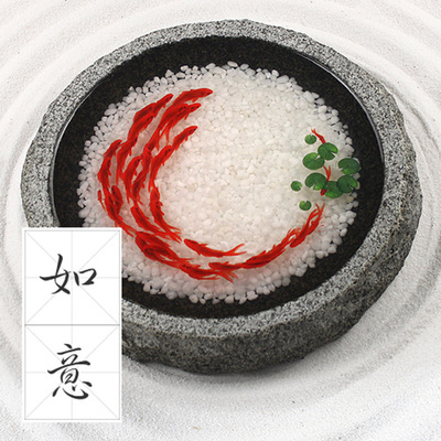 3d resin goldfish three-dimensional resin painting travel to the east ruyi creative home decoration wedding gift