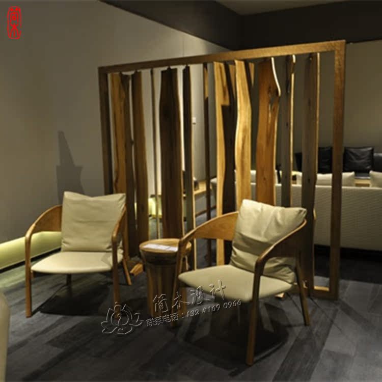 Màn hình phân vùng màn hình cũ Elm mới Khách sạn Trung Quốc màn hình phân vùng màn hình di động hiện đại tối giản sàn gỗ - Màn hình / Cửa sổ tấm bình phong