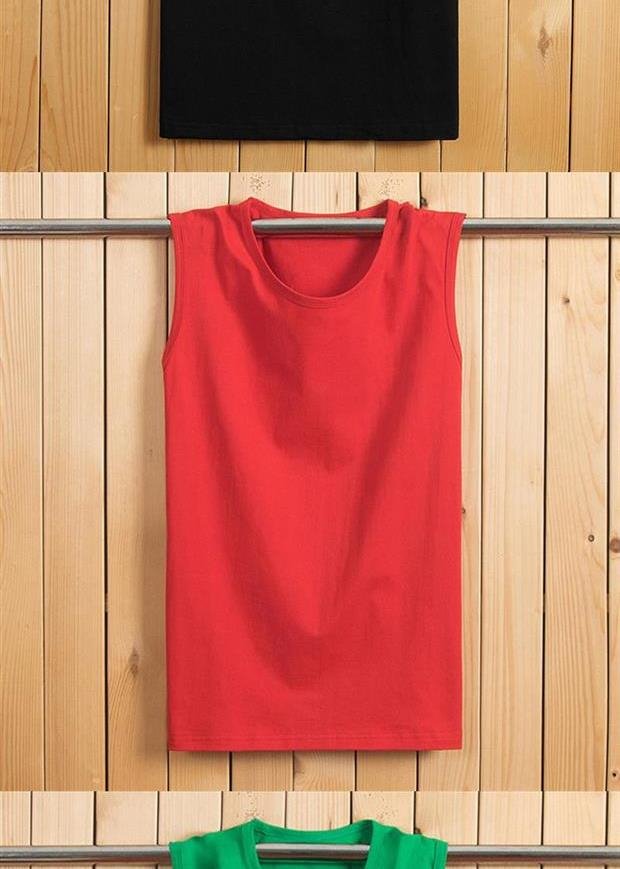 Áo thun không tay 12 trẻ em béo mặc 13 chiếc áo vest cotton 14 tuổi mùa hè mồ hôi 15 học sinh trung học cơ sở 16 cậu bé lớn - Lót áo thể dục
