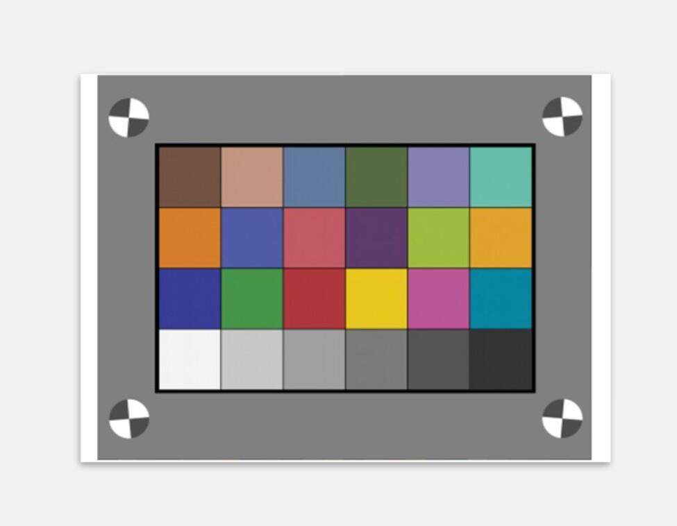 Transmission 24-color test chart Color reproduction Test Chart 177 8mm×234 95mm