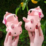 Детский кролик, нескользящие мультяшные детские тапочки подходит для мужчин и женщин, мягкая подошва