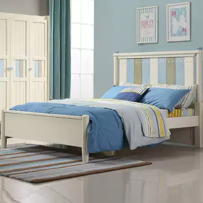 Nordic solid wood children bed boy single bed modern simple single bed 1 2 meters boy bed 1 5 beds