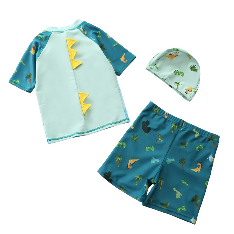 Children's Swimwear Boys Sunscreen Quick-drying Swimsuit Two-Piece Swimming Trunk Suit Children's Cute Swimwear