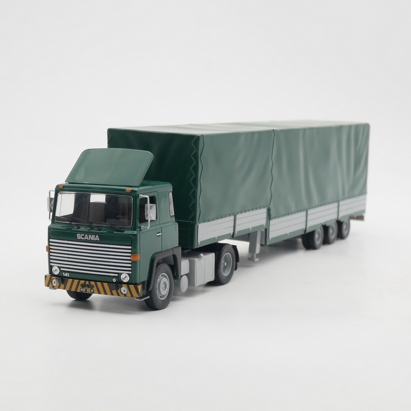 Ixo 1:43 Scania Lbt 141 Scania Trailer Truck Container Truck Alloy Car Model Toy