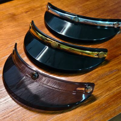 Three-point buckle helmet brim, universal motorcycle, retro half helmet, tongue, brim, sun protection and shading decoration