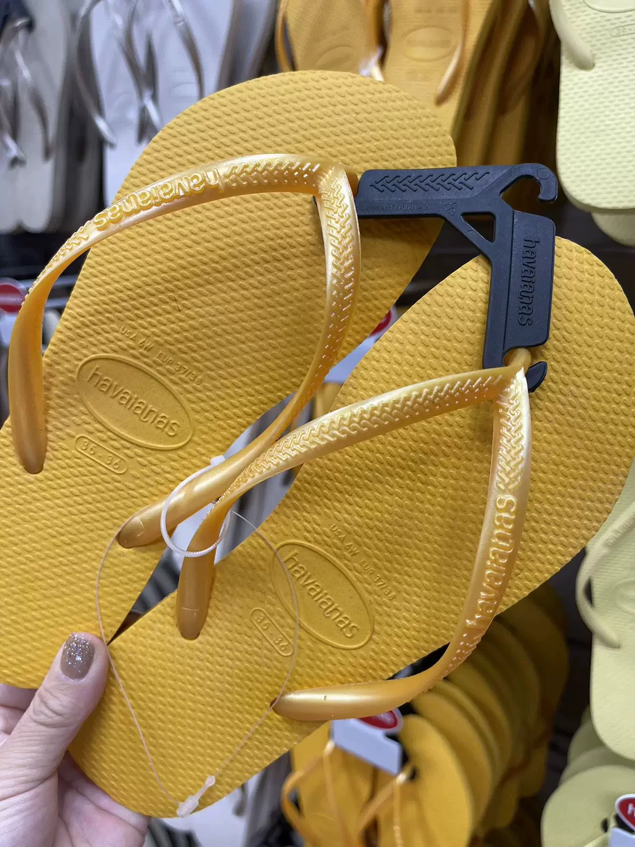 Бразильские шлепанцы havaianas Havana, классические, узкие женские, Victoria's Secret, розовый однотонный цвет, тонкий ремешок, нескользящие сандалии и тапочки