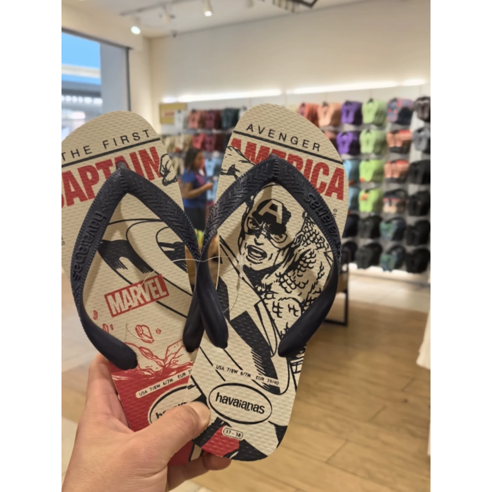 25 Havana шлепанцы Havaianas для мужчин Marvel мультфильм летний пляжный отпуск тапочки антискольжи