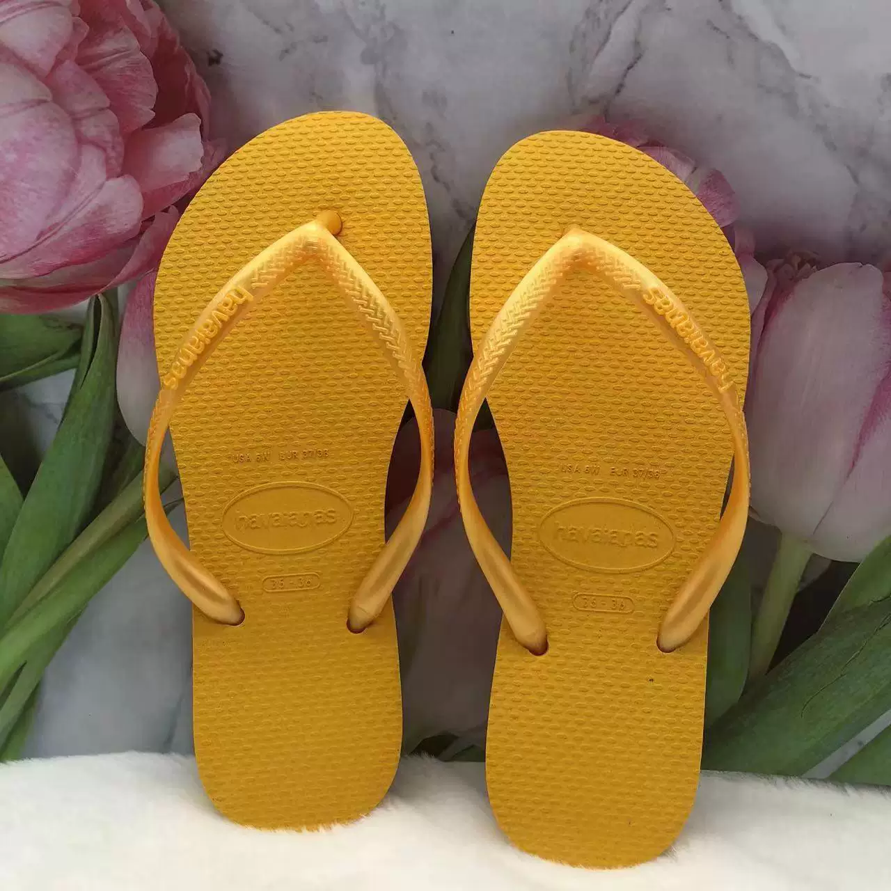 Бразильские шлепанцы havaianas Havana, классические, узкие женские, Victoria's Secret, розовый однотонный цвет, тонкий ремешок, нескользящие сандалии и тапочки