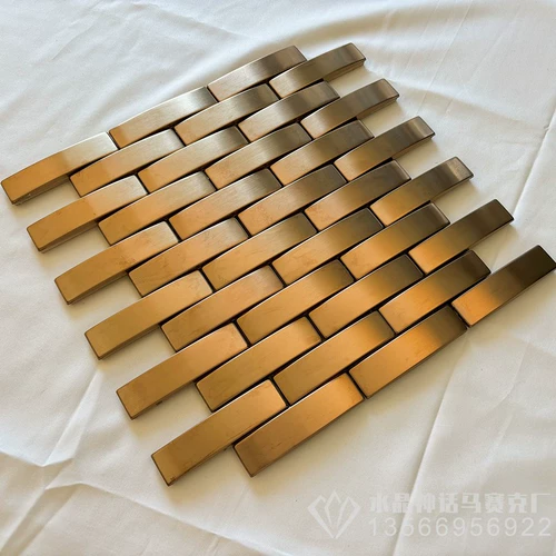 Металлическая самоклеющаяся мозаика из нержавеющей стали, головоломка на стену