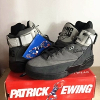 Ewing 33 Ewing Giày bóng rổ retro cao cấp màu xám giày sneaker nam trắng