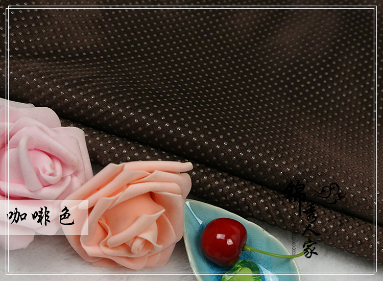 Pha Chế trượt vải duy nhất sofa vải pad trượt điểm trượt nhựa thảm đệm vải vải thả - Vải vải tự làm vải cotton hàn