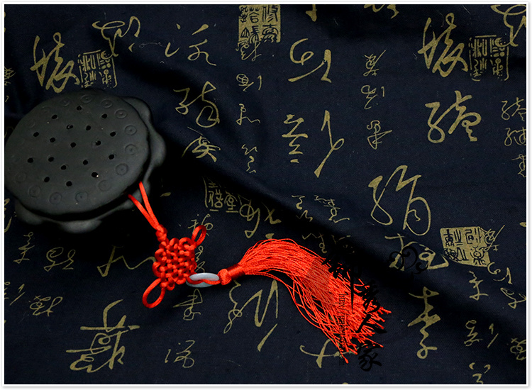 Phong cách Trung Quốc in chất liệu cotton và lanh, phong cách cổ xưa, thư pháp, mực, bông, lanh, lanh, khăn trải bàn, gối, vải sofa - Vải vải tự làm vải mộc thô