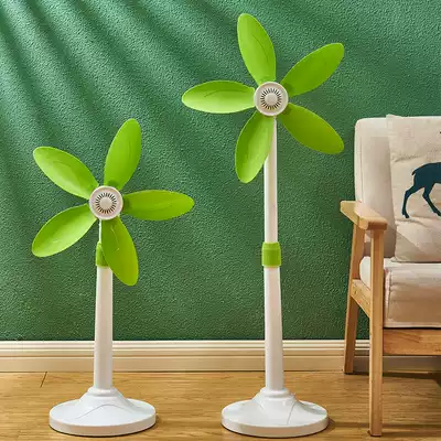 Yingfeng 690A small electric fan Household vertical floor fan Student dormitory office soft leaf small fan mute