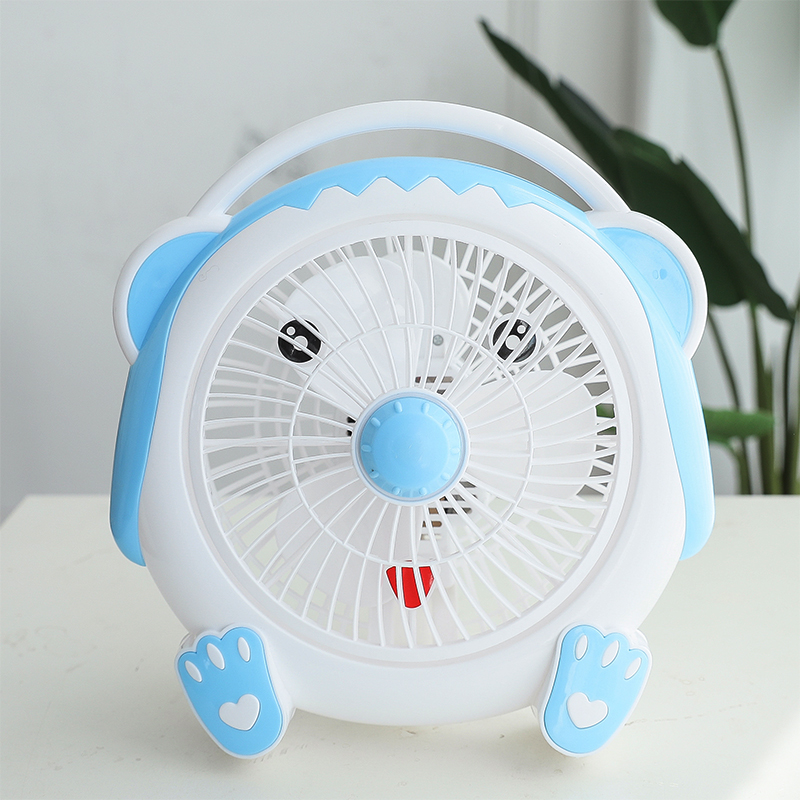 Plug-in electric cartoon Mini small fan table fan Student Dormitory bed Desktop sleeping room Small power style fan clip headboard