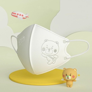 绿鼻子儿童口罩0-3岁专用3d立体