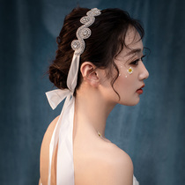 Crystal dream2021 new bridal wedding veil headdress Korean Sen department Xianmei crystal hair ornaments super fairy wild