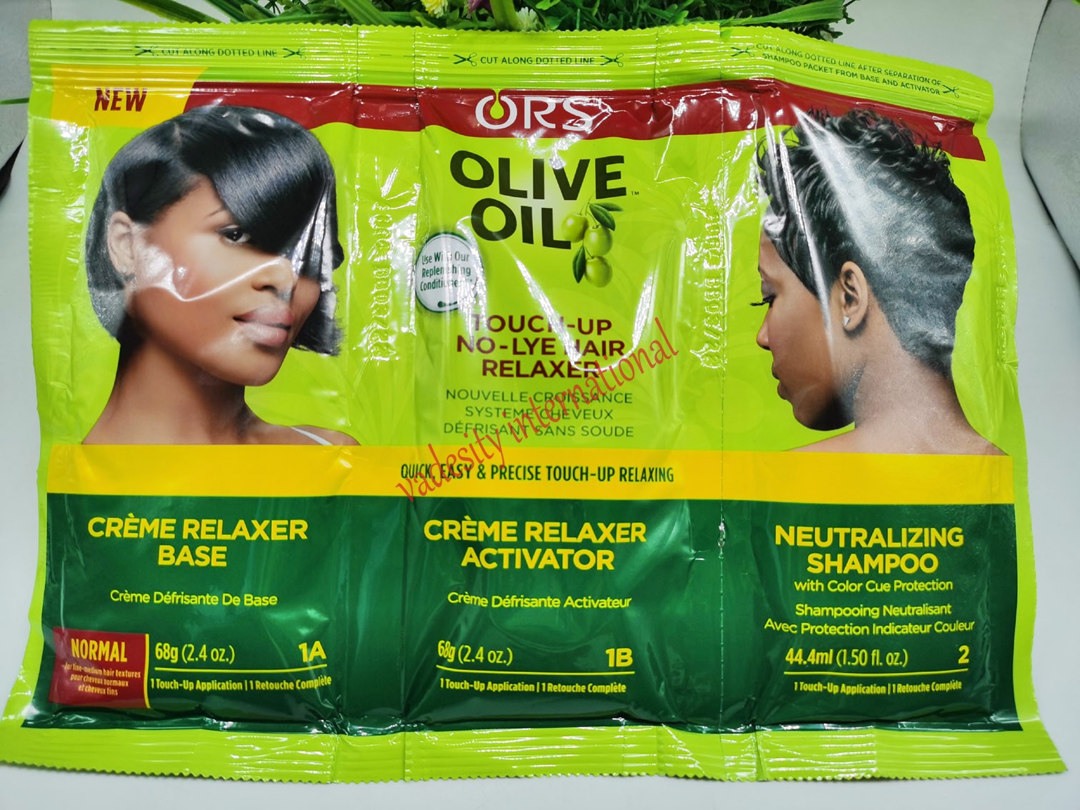 Vadesity Organic Root Olive Oil Creme Relaxer pack 3-in-1