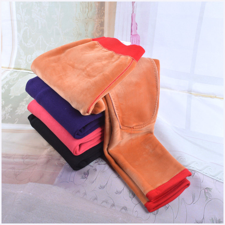 Autumn and winter women's warm pants super elastic thermal energy pants high waist middle-aged and elderly cotton pants high elastic cotton double layer warm pants