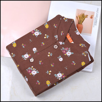 Middle-aged and elderly cotton autumn clothes womens cross-body cotton cardigan elderly long sleeve old loose underwear bottoming autumn clothes