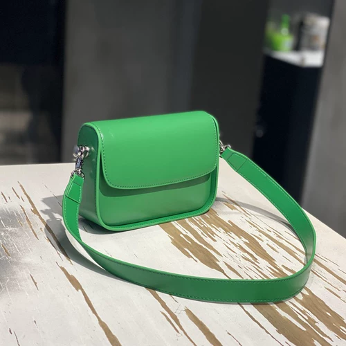 Летняя модная кожаная сумка на одно плечо, в корейском стиле, из натуральной кожи