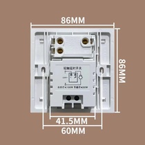 86型一开加触摸延时开关可用双控家用楼道灯可常亮和延时控制切换