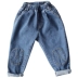 Xiao Ben children 2019 xuân mới bé trai quần jeans mẫu thủy triều trẻ em quần âu dài quần bé trai phiên bản Hàn Quốc - Quần jean