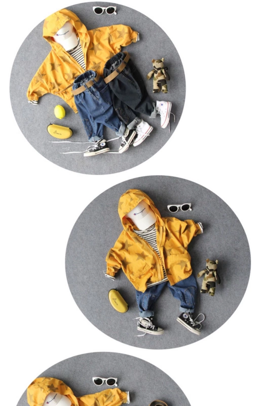 Xiao Ben children 2019 xuân mới bé trai quần jeans mẫu thủy triều trẻ em quần âu dài quần bé trai phiên bản Hàn Quốc - Quần jean