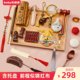 Grab week supplies baby one-year-old Chinese modern lottery props red cloth male and female treasure package birthday arrangement gift