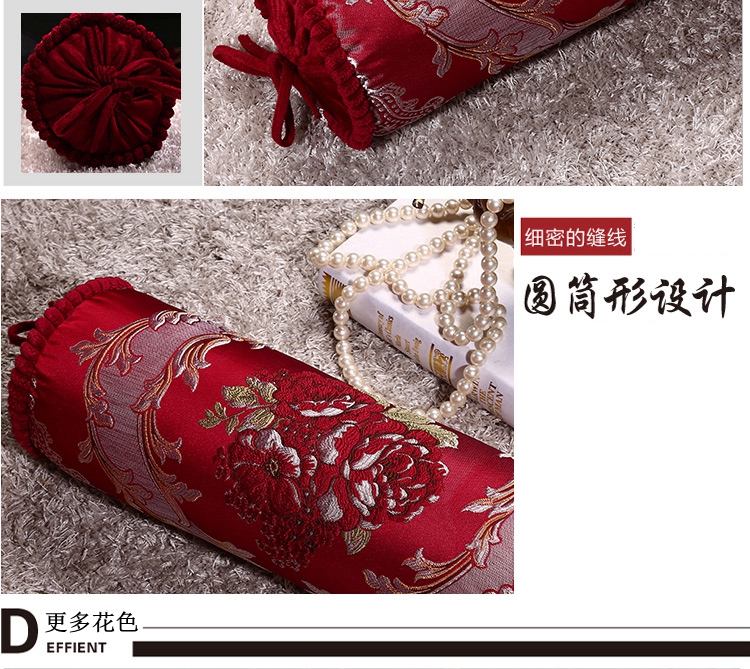 Gối kẹo châu Âu mới Trung Quốc phong cách dân tộc Trung Quốc phong cách sofa hình trụ đệm gối tay gối gối đệm ghế