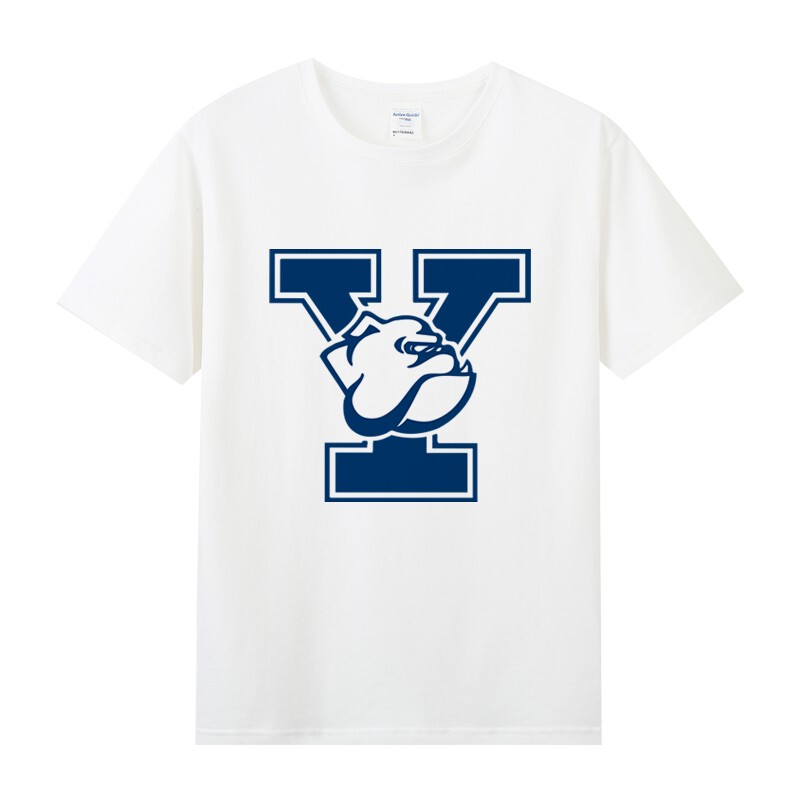 American-Style Yale University Surrounding Area Printed Pure Cotton Crew Neck Short-Sleeve Unisex T-Shirt Summer Bf American-Style Yale University Surrounding Area Printed Pure Cotton Crew Neck Short-Sleeve Unisex T-Shirt Summer Bf